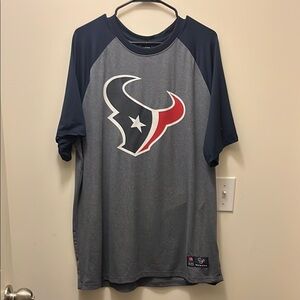 NFL Houston Texans Gray and Blue Men's Shirt size XL